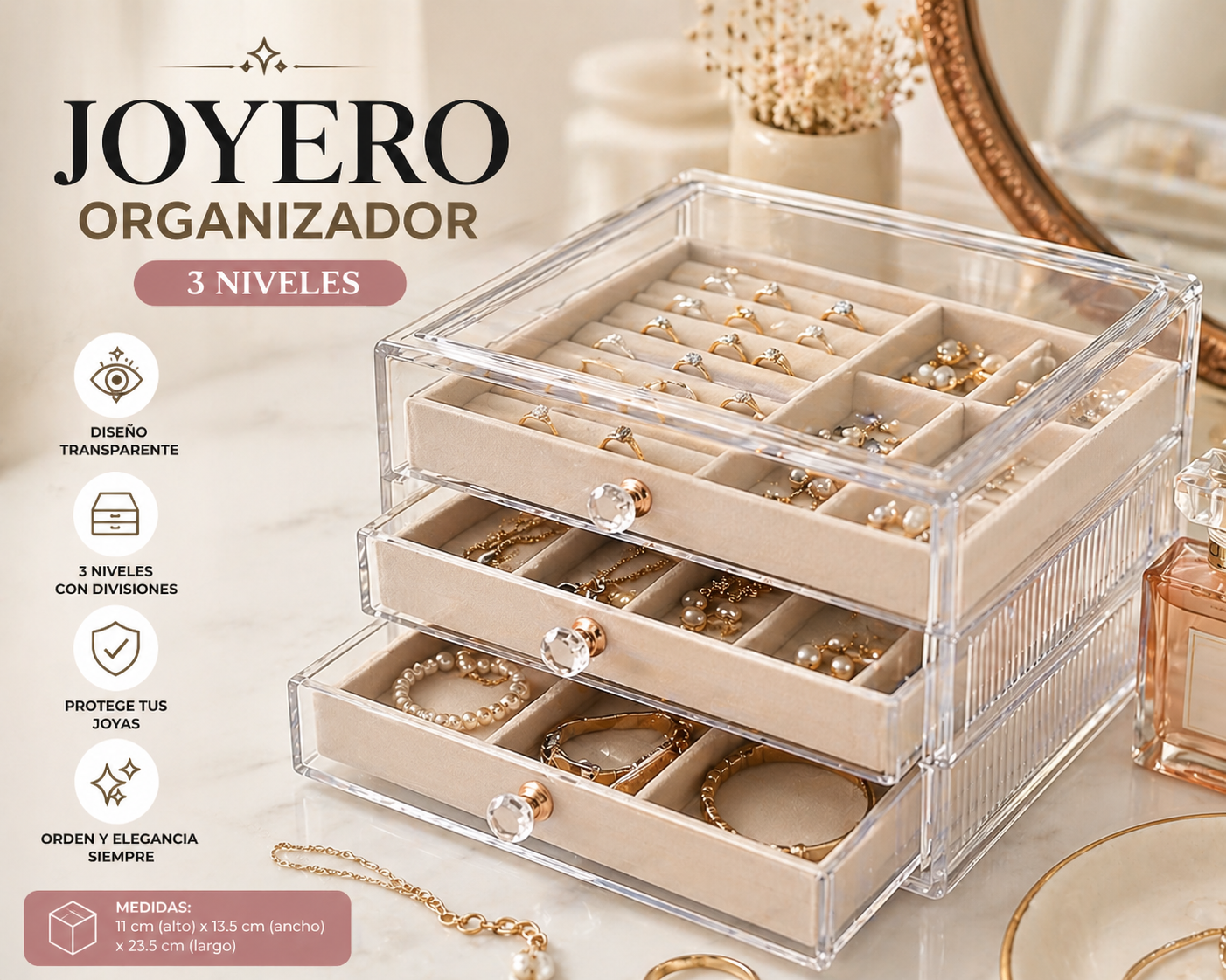 Aura Delicada™ -  Joyero Elegante